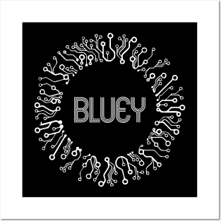 bluey chips Posters and Art